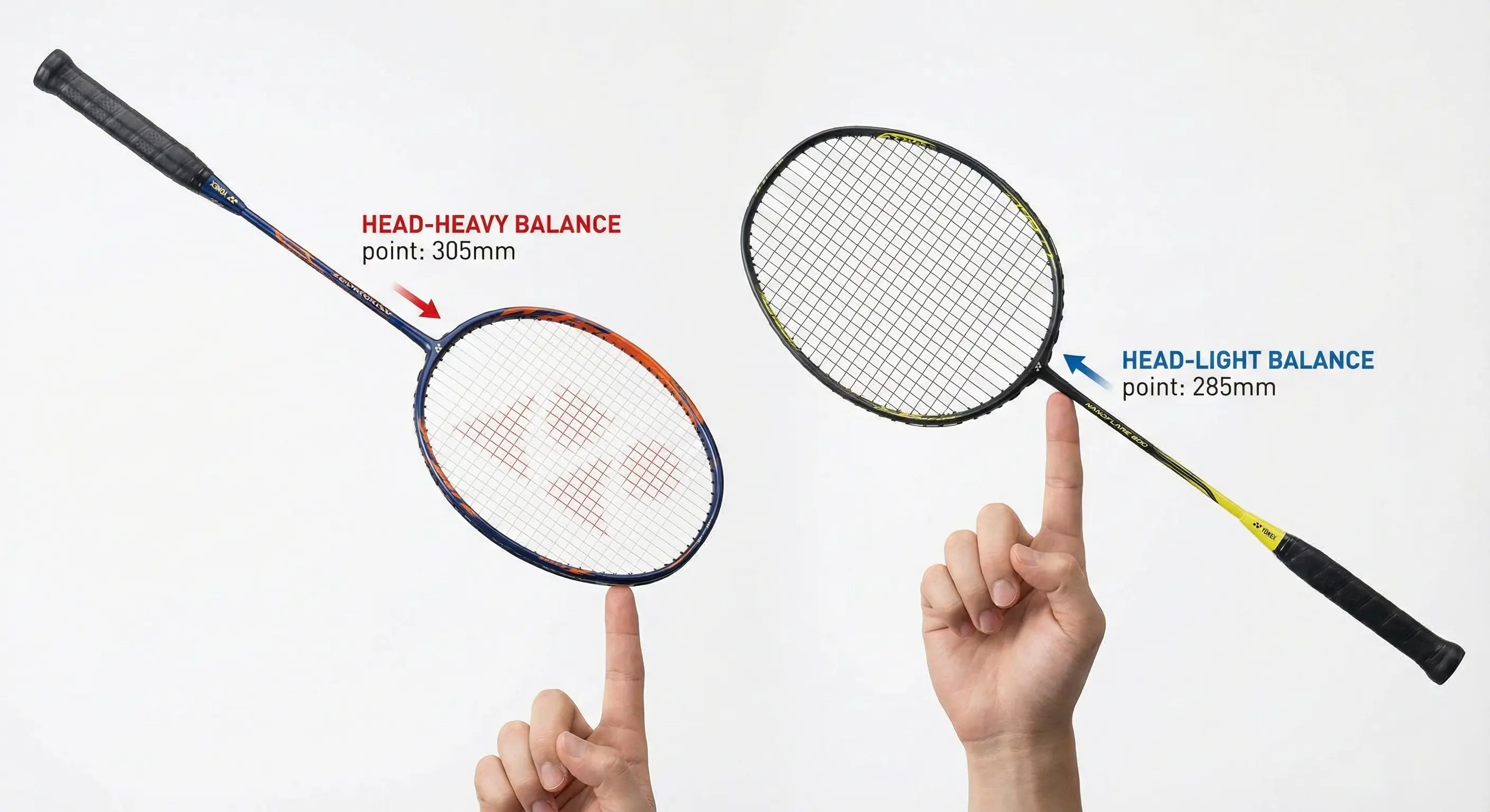 Head heavy vs head light rackets